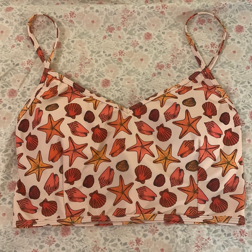 Kortni Jeane Seashell and Starfish Swim Top